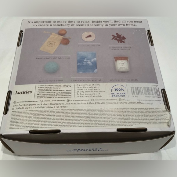 Calm Club Relaxation Rituals box by Luckies of London - Picture 4 of 11